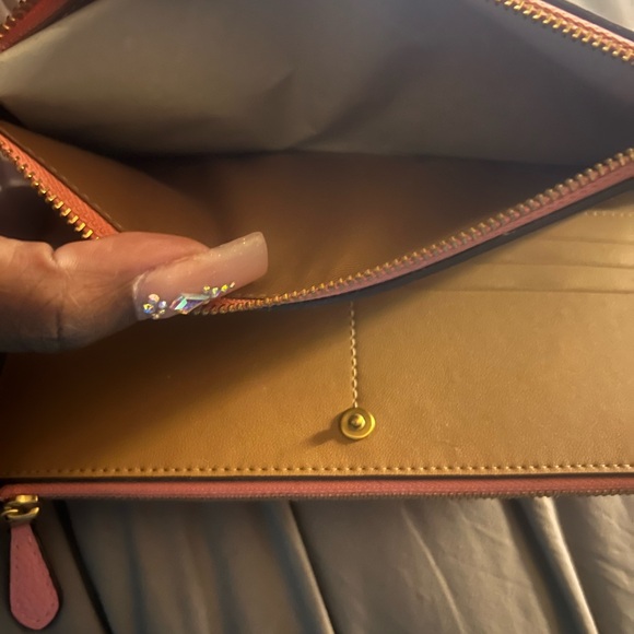 Pink Coach Dempsey File Bag In Signature Jacquard with A Matching Wallet NWT - Picture 8 of 10